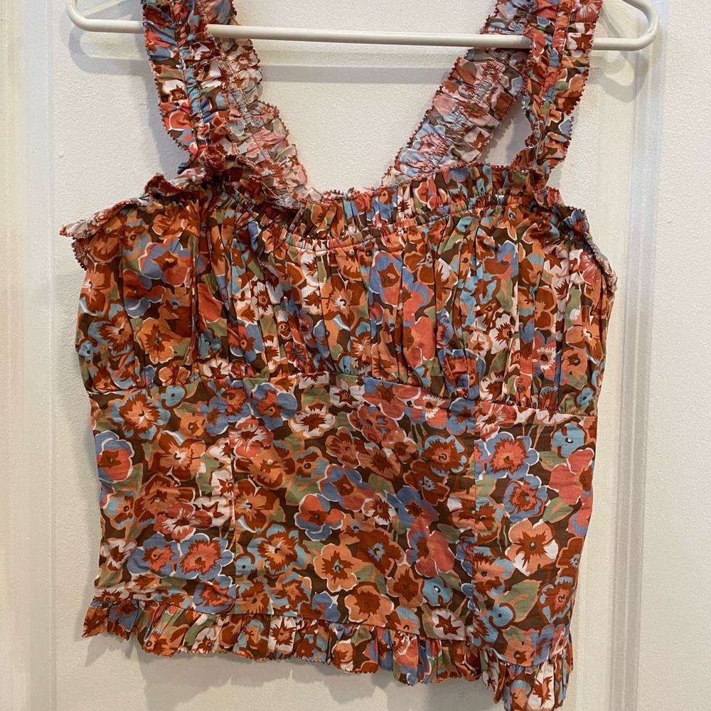 Anthropologie Floral Smocked Boho Top - Love the Label